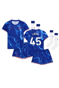 Chelsea Romeo Lavia #45 Babytruitje Thuis tenue Kind 2024-25 Korte Mouw (+ Korte broeken)